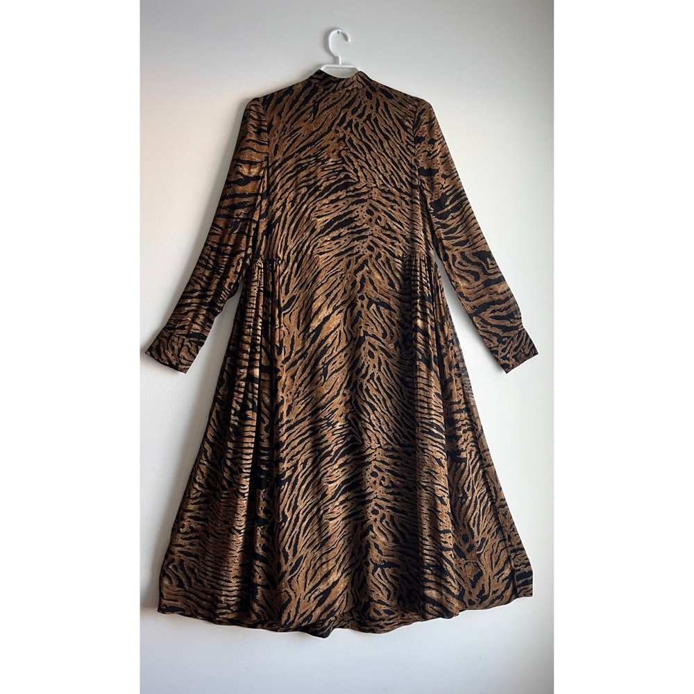 GANNI DRESS IN TIGER ANIMAL PRINT (EU 36/S/US4)